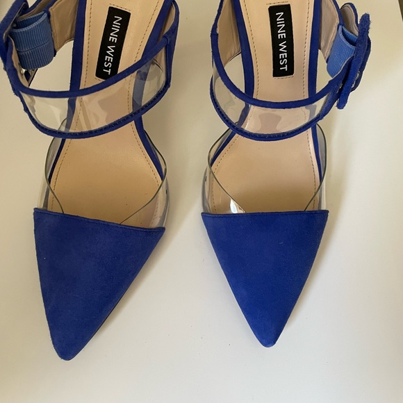 Nine West purply blue  stylish Pointy Toe Pumps. Reposh. - Picture 7 of 9